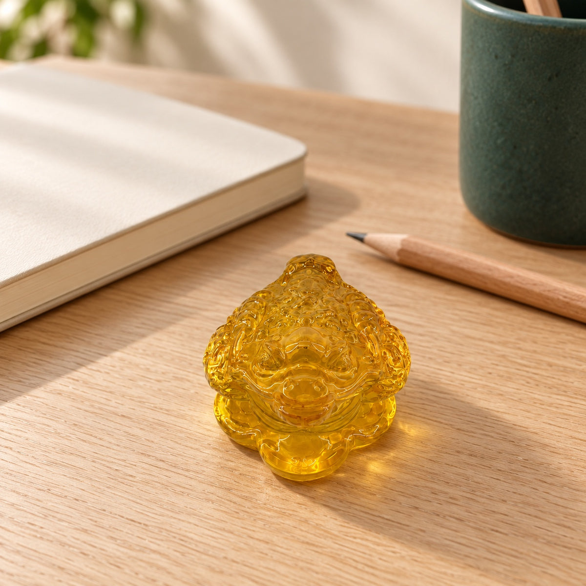 金蟾小景 · 琉璃蟾蜍摆件 · 单件 · 使用场景