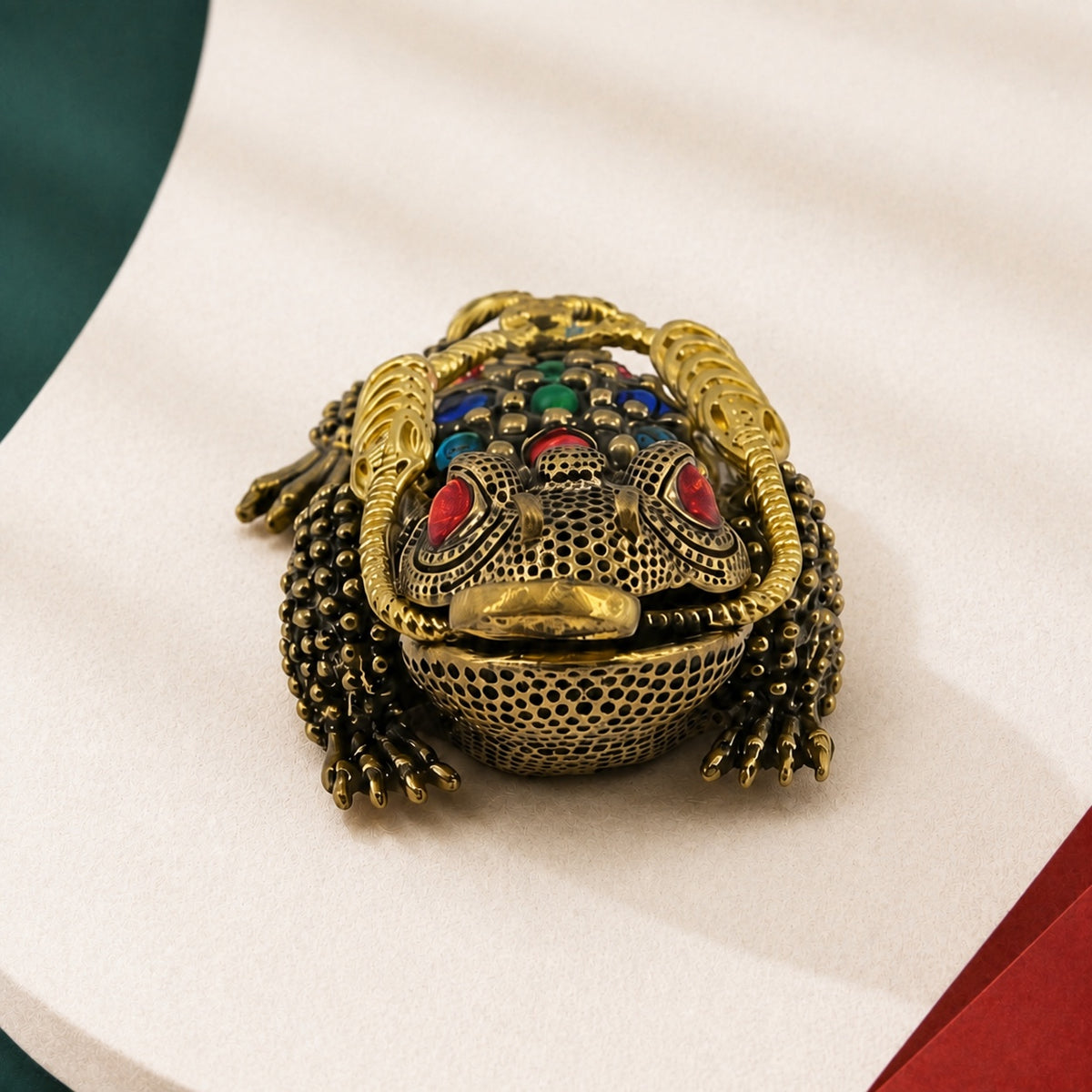 Three-Legged Toad · Brass Figurine · Single piece