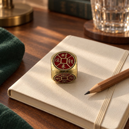 Six Faces · Brass Turning Object
