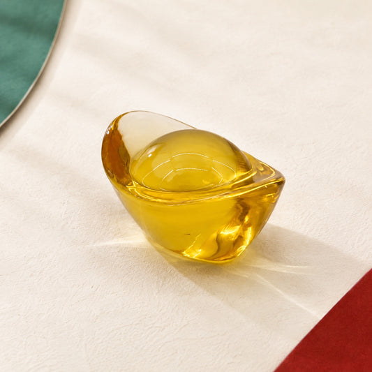 Little Abundance · Glass Yuanbao