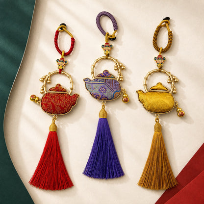 Tea Gathering · Brocade Teapot Charm