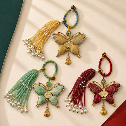 Joyful Butterfly · Brocade Tassel Charm
