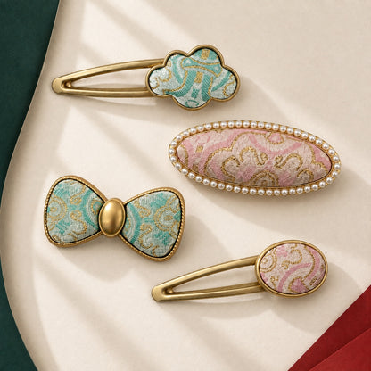 Brocade Notes · Patterned Hair Clip