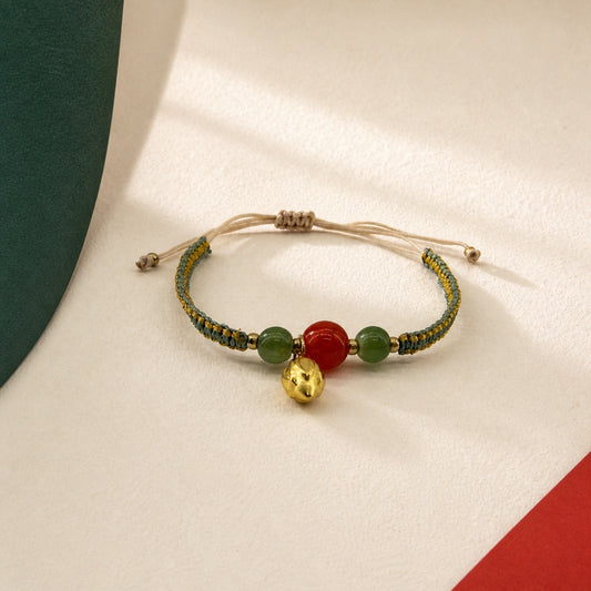 A Thread of Joy · Braided Glass Bracelet