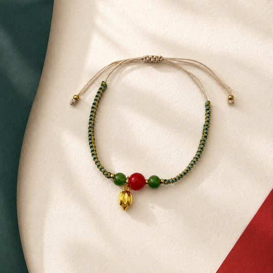 A Thread of Joy · Braided Glass Bracelet