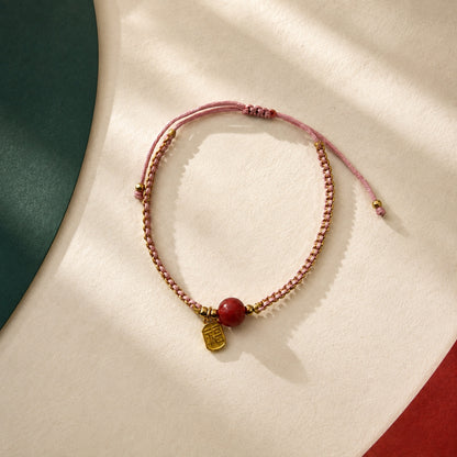 A Thread of Joy · Braided Glass Bracelet