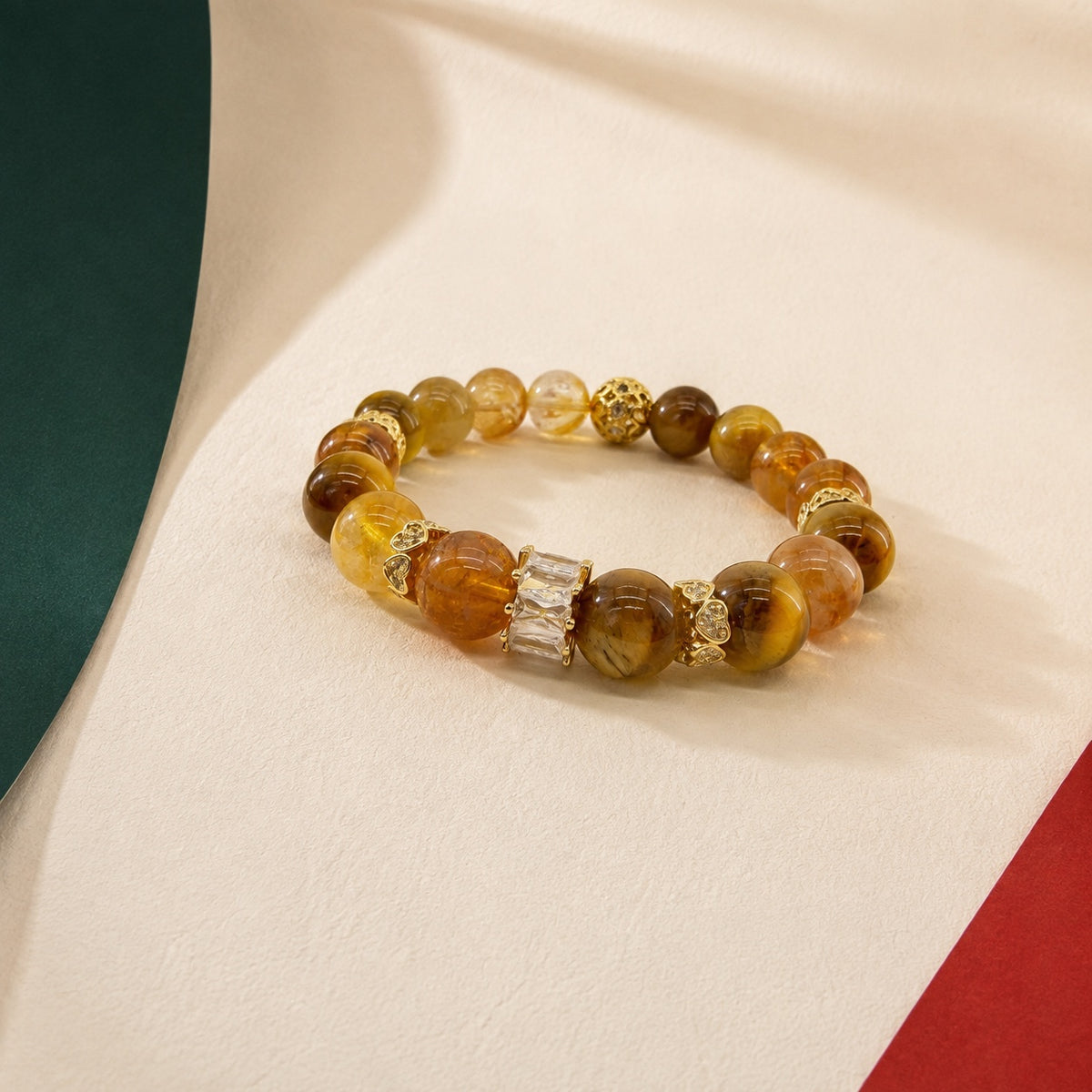 Golden Light · Citrine Bead Bracelet · One strand