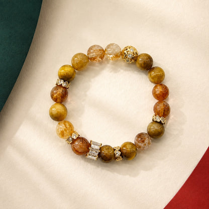 Golden Light · Citrine Bead Bracelet