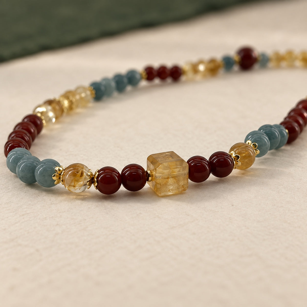 Warm Colour · Multicolour Beaded Bracelet · One strand