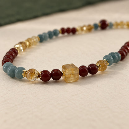 Warm Colour · Multicolour Beaded Bracelet