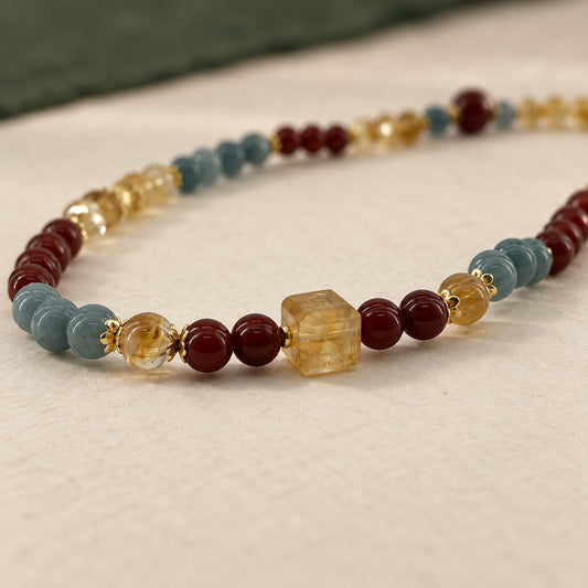 Warm Colour · Multicolour Beaded Bracelet