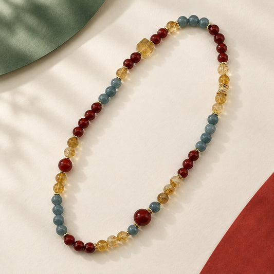Warm Colour · Multicolour Beaded Bracelet