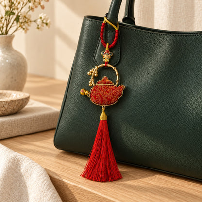 Tea Gathering · Brocade Teapot Charm