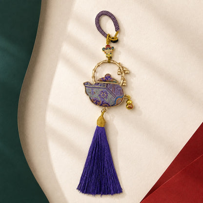 Tea Gathering · Brocade Teapot Charm
