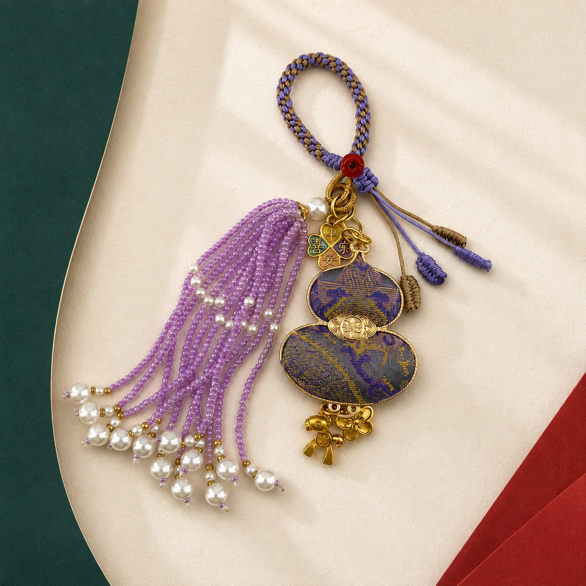 Good Wishes · Brocade Gourd Charm · Purple