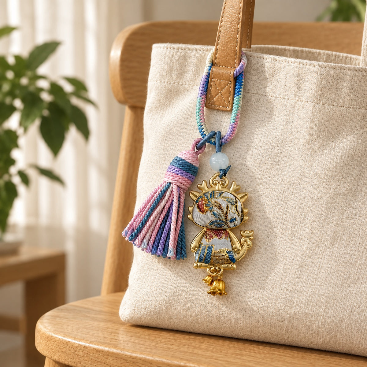 Yearkeepers · Zodiac Brocade Charm · Dragon · Lifestyle view