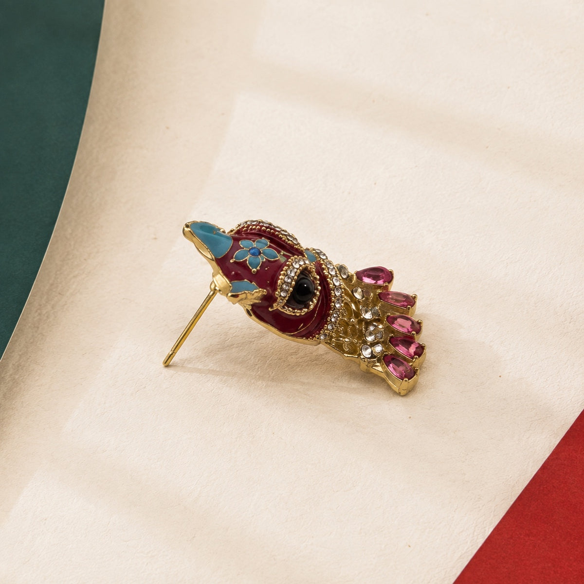 Lion Dance · Stud Earrings · One pair